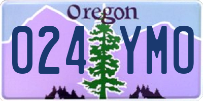 OR license plate 024YMO