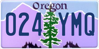 OR license plate 024YMQ