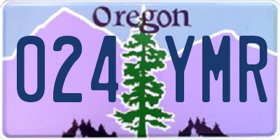 OR license plate 024YMR