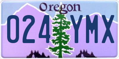 OR license plate 024YMX