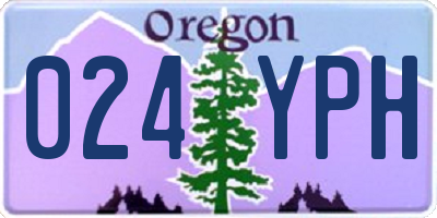 OR license plate 024YPH