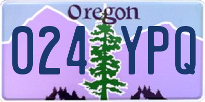 OR license plate 024YPQ