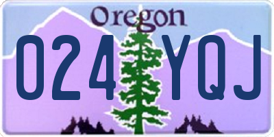 OR license plate 024YQJ
