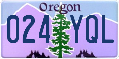 OR license plate 024YQL