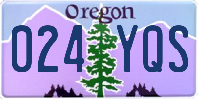 OR license plate 024YQS