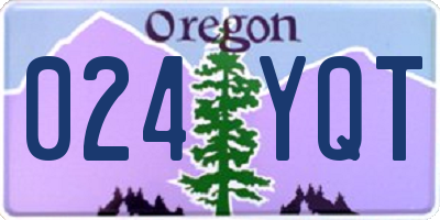 OR license plate 024YQT