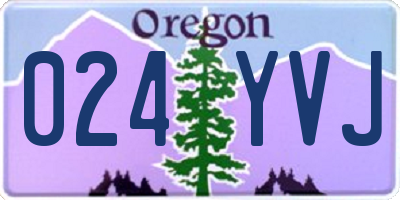 OR license plate 024YVJ