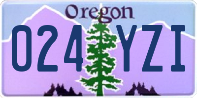 OR license plate 024YZI