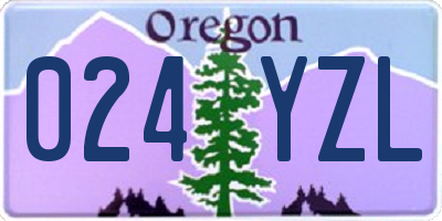 OR license plate 024YZL