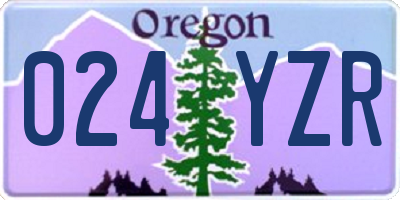 OR license plate 024YZR