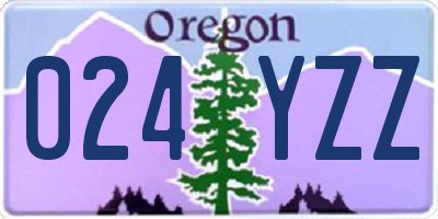 OR license plate 024YZZ