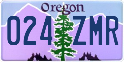 OR license plate 024ZMR