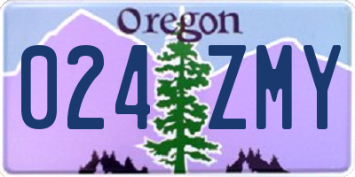 OR license plate 024ZMY