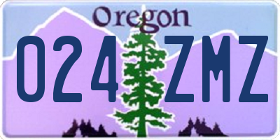 OR license plate 024ZMZ