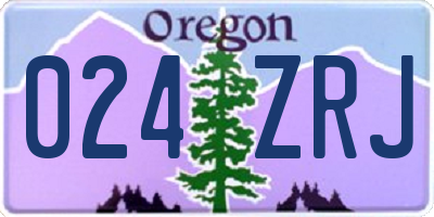 OR license plate 024ZRJ