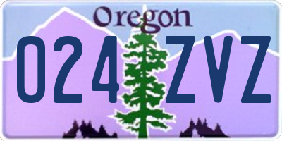 OR license plate 024ZVZ
