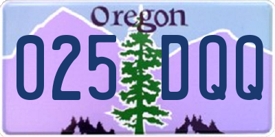 OR license plate 025DQQ