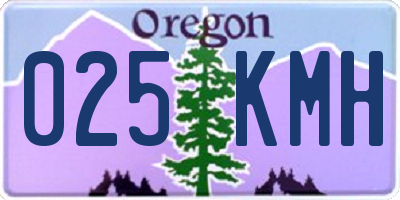 OR license plate 025KMH