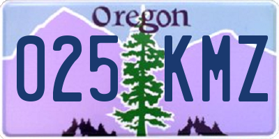 OR license plate 025KMZ