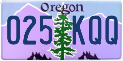OR license plate 025KQQ