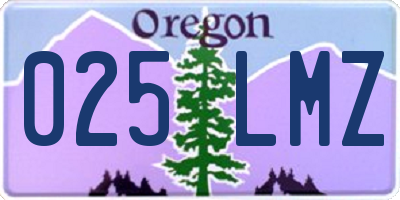 OR license plate 025LMZ