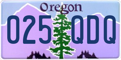 OR license plate 025QDQ