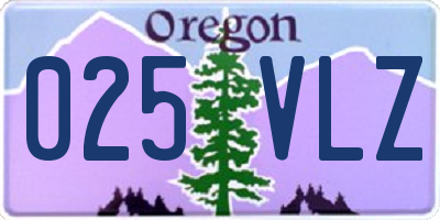 OR license plate 025VLZ