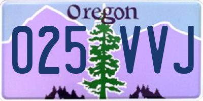 OR license plate 025VVJ