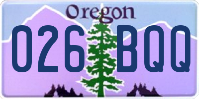 OR license plate 026BQQ