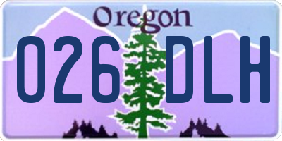 OR license plate 026DLH