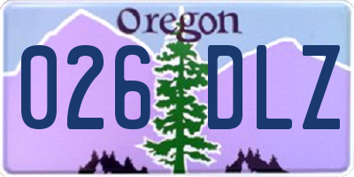 OR license plate 026DLZ