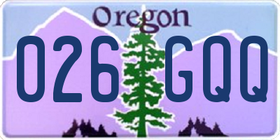 OR license plate 026GQQ