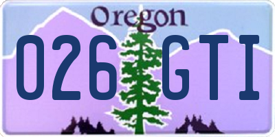 OR license plate 026GTI