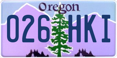 OR license plate 026HKI
