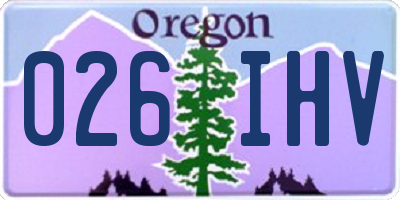 OR license plate 026IHV