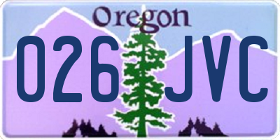 OR license plate 026JVC
