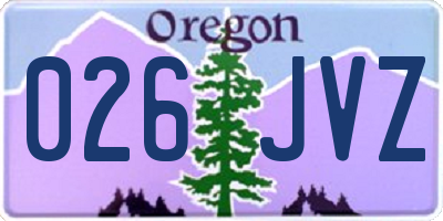 OR license plate 026JVZ