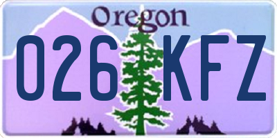 OR license plate 026KFZ