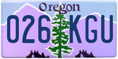 OR license plate 026KGU