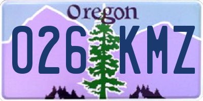 OR license plate 026KMZ