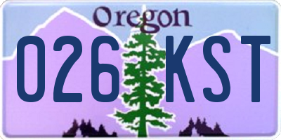 OR license plate 026KST