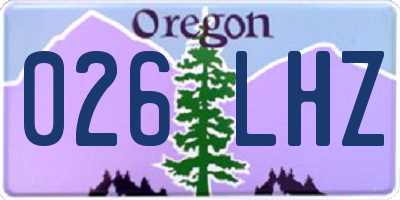 OR license plate 026LHZ