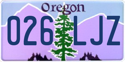 OR license plate 026LJZ