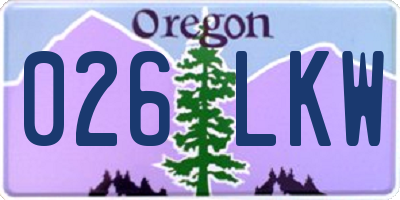 OR license plate 026LKW