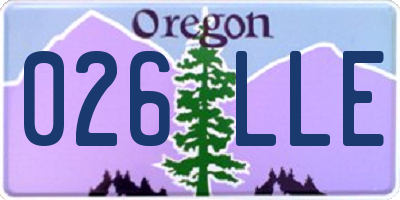 OR license plate 026LLE
