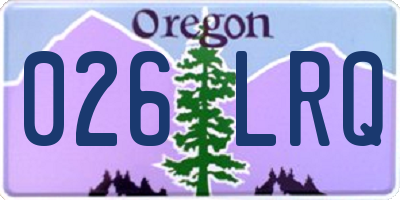OR license plate 026LRQ