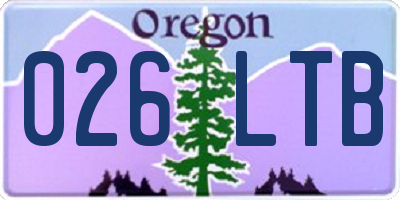 OR license plate 026LTB