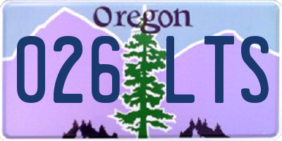 OR license plate 026LTS