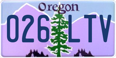 OR license plate 026LTV