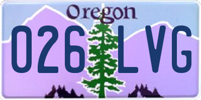 OR license plate 026LVG
